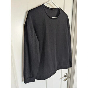 ZARA Trafaluc textured crew neck sz S